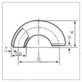 180° BUTT-WELDED ELBOW